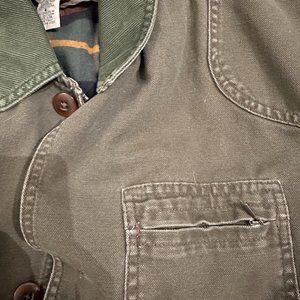 Utility Vintage L.L. Bean Chore Coat for Women or Men  with removable flannel li